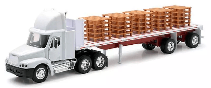 Custom Branded Die - Cast Semi Truck with Trailer – 22" Long (1:32 Scale) - BorderPrint