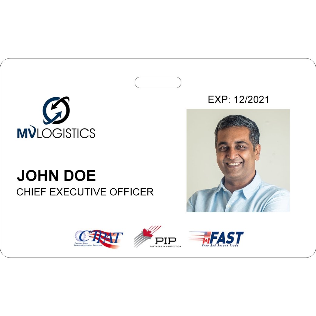 Photo ID Badge (Horizontal) - BorderPrint