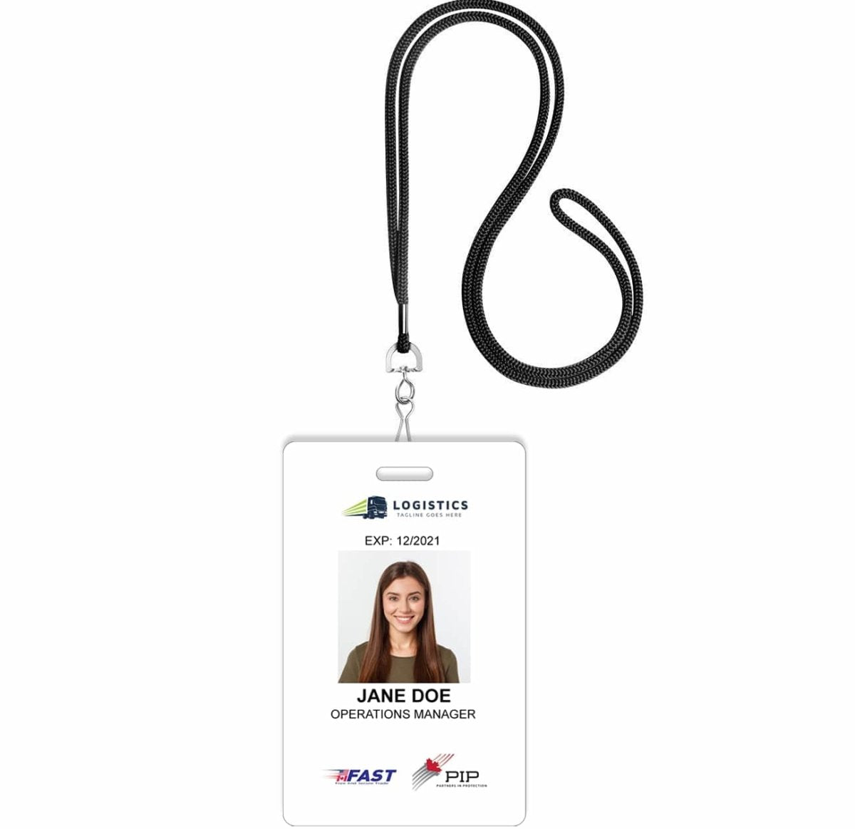 Photo ID Badge (Vertical) - BorderPrint