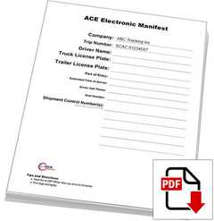 ACE Manifest Lead Sheets (Digital Download)