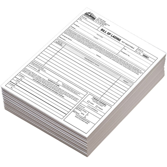 Bill of Lading (BOL) (Custom Branded 3-Part Booklet)