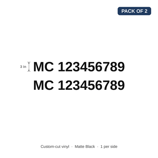 MC Truck Decal (Pack of 2)