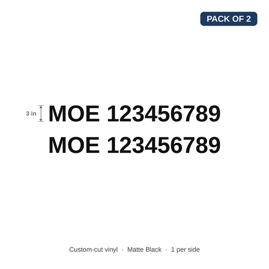 MOE Truck Decal (Pack of 2)