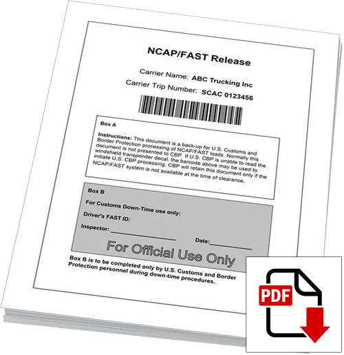 NCAP FAST Lead Sheets (Digital Download) - BorderPrint