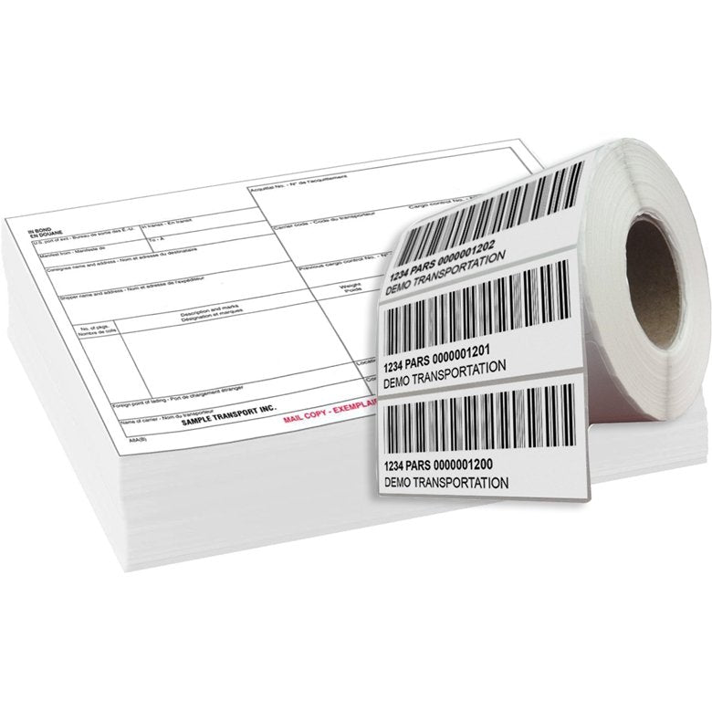 A8A(B) In-Bond Cargo Control Document (with PARS Labels) - BorderPrint