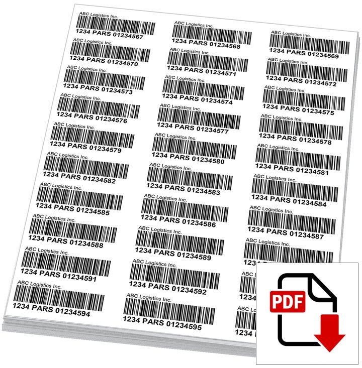 Barcode Labels Box Bar Code Labels, Piggyback – For ZD220d Or