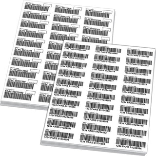 PARS & PAPS Barcode Labels (Sheets)