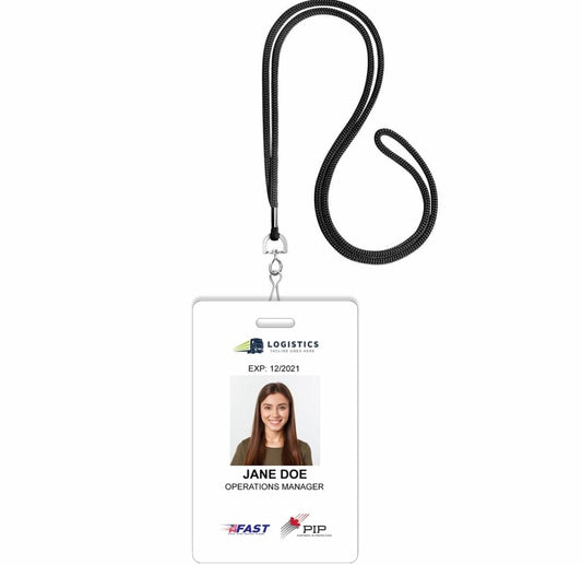 Photo ID Badge (Vertical) - BorderPrint