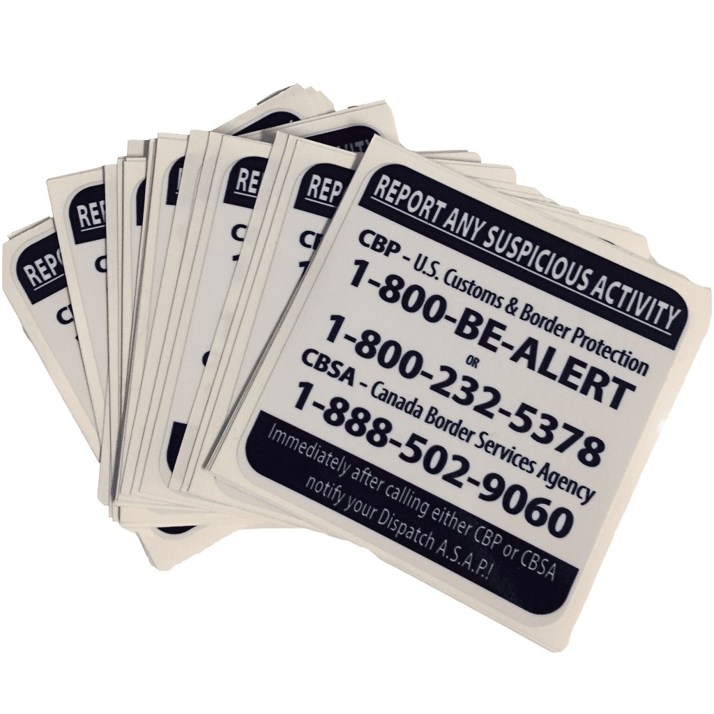 Report Suspicious Activity Stickers - BorderPrint